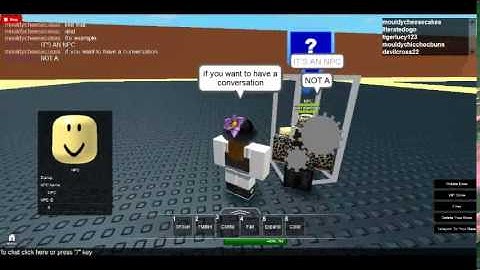 Roblox:Sandbox Turtorial:How to make a dialog for your NPC