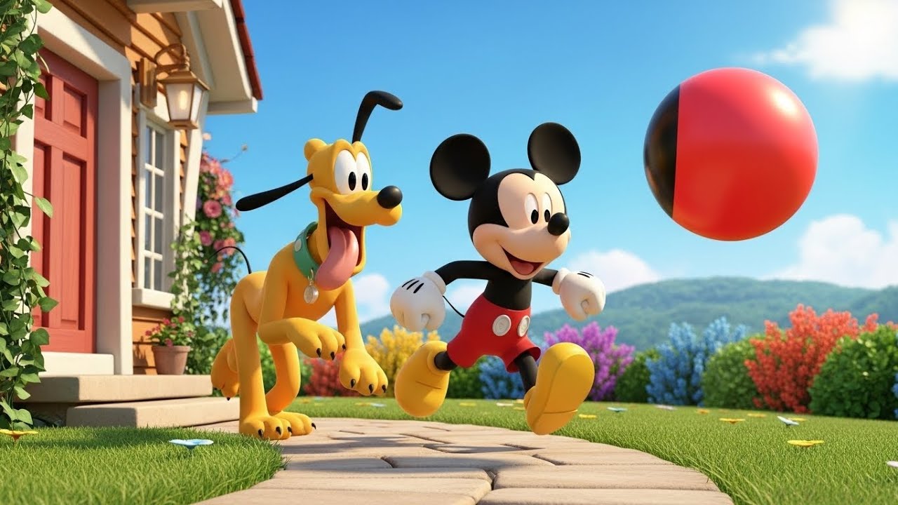“Mickey Mouse & Pluto’s Sunny Adventure ☀️🐶 | Fun 3D Kids Cartoon Story”