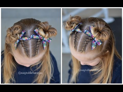 Dutch Lace Braids And Messy Buns Youtube