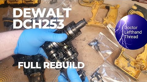 Dewalt DCH253 Brush replacement and reassembly #dewalt #howto #powertoolrepair #powertools