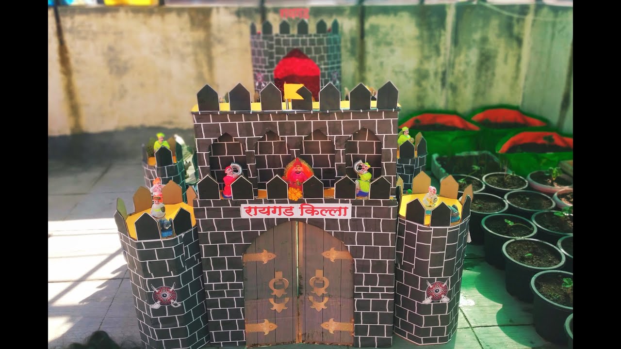 DIWALI KILLA RAIGAD FORT KIDS DECORATED KILLA 2020