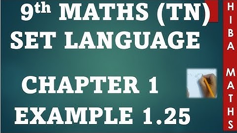9th maths chapter 1 example 1.25 tn samacheer hiba maths