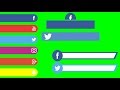 Top 20 Green Screen Animated Social media (Free)