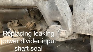 Replacing power divider input shaft seal Freightliner Cascadia( part 1 )