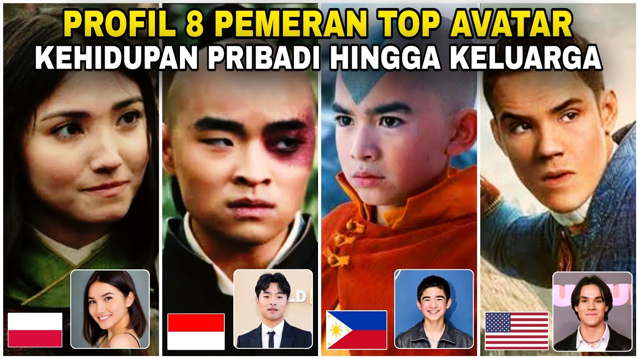 Profil 8 Pemeran Film Avatar Terkenal‼️2 dari Indonesia? Kehidupan ...