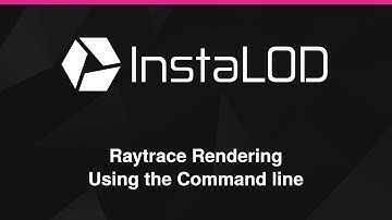 Scalable Batch Rendering from the Command Line with InstaLOD Studio XL