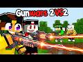 GUNWARS 2vs2 CON I LASER - MARCY LOCO VS BADDI NICO - MINECRAFT ITA