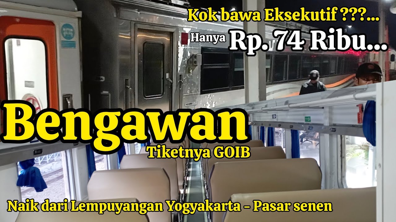 TIKETNYA GOIB‼️KERETA API BENGAWAN LEMPUYANGAN KE PASAR SENEN PILIHAN TERBAIK TERMURAH Rp.74.000