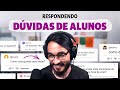 Respondendo dúvidas de Alunos: Estudo, Rotina, Criação de Desenhos