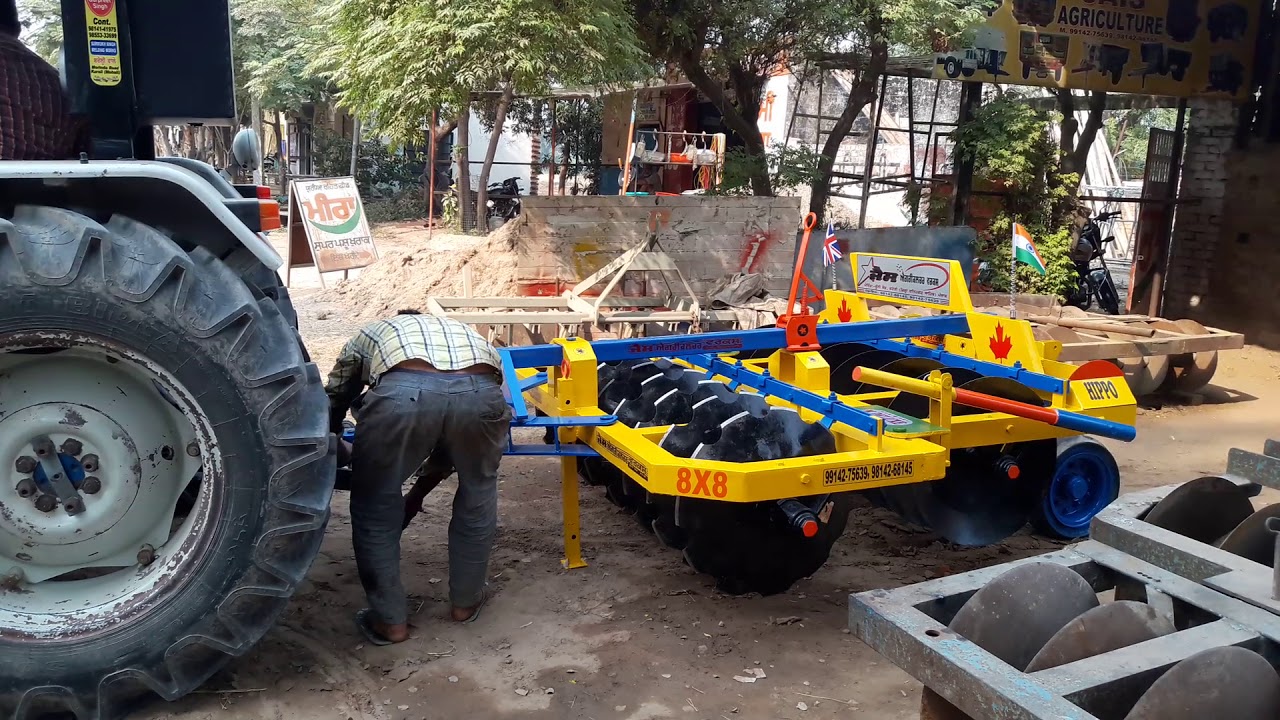 Jais agricultural tractor att disc harrow new modran (bhateri morinda 9914275639.9814268145