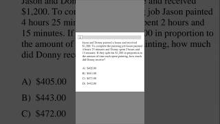 SAT Math: Time & Pay Problem #music #maths #satmath