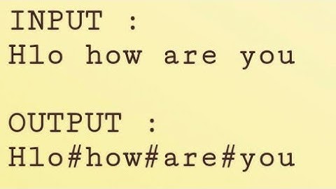 Write Php program to replace "spaces" with "#"