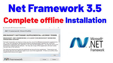 How to install Net Framework 3.5 Complete offline
