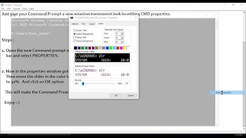 Make Cmd Transparent
