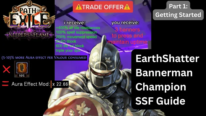 [POE 3.27 SSF] EarthShatter Bannerman Champion - Initial Update