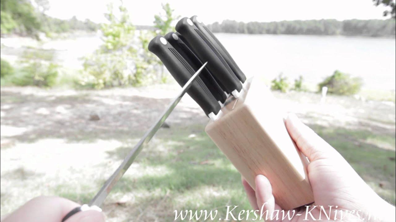 Kershaw Steak Knife Set 99227 Video Demo YouTube