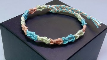 How to Make Modified Half Hitch Knot Macrame Bracelet