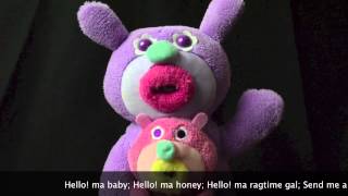 Purple With Pink Baby Sing-A-Ma-Jigs Duet Sing Hello Ma Baby