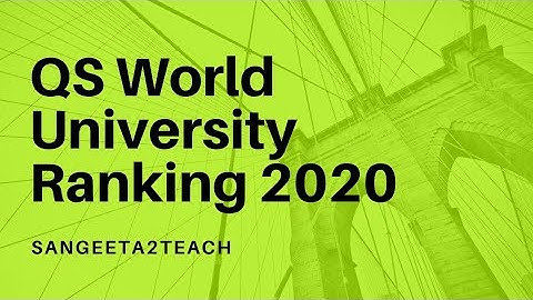 QS World University Ranking 2020-2021- Top Highlights #ugcnet #highereducation #qsranking2020