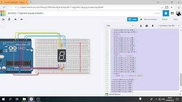 Tinkercad ile Arduino Bölüm 82 : 7 Segment Display Kullanımı