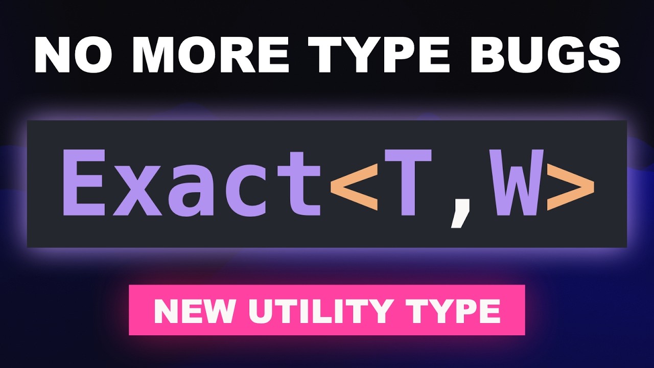 This New TypeScript Utility Type Prevents Hard-To-Find Bugs! - YouTube