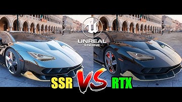 SSR VS RTX UE4 (Screen Space Reflections vs Ray Tracing Unreal Engine 4)