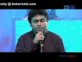 Tere bina  chinmaye a r rehman in live concert