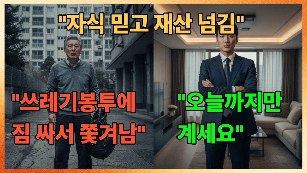 40년 모은 10억, 큰아들에게 다 줬더니... 3개월 후 쓰레기봉투 하나ㅣ오디오북ㅣ시니어ㅣ인생 ㅣ사연 ㅣ