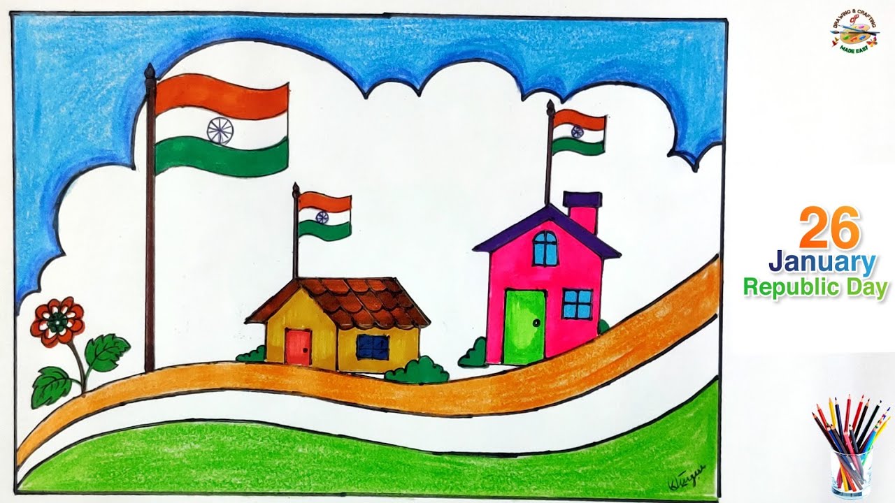 Republic day drawing | 26 january drawing | republic day drawing ...