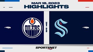 NHL Highlights | Oilers vs. Kraken - March 18, 2023 NHL Highlights | Oilers vs. Kraken - March 18, 2023