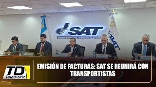 Emisión De Facturas Sat Se Reunirá Con Transportistas