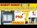 Robot fanuc  seleccionar y arrancar programa desde un plc