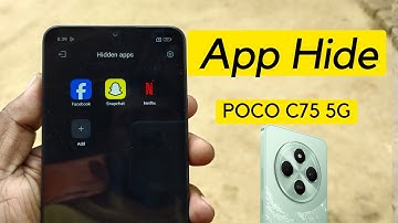 how to app hide in poco c75 5g | poco c75 app hide kaise kare | poco c75 app hide setting