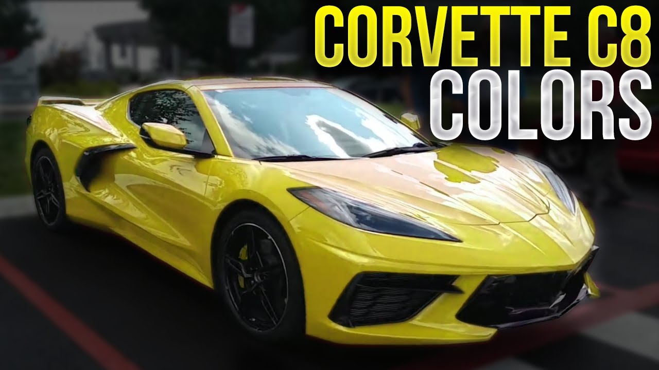 All 2020 Corvette C8 Colors View Every Color Available Video Compilation