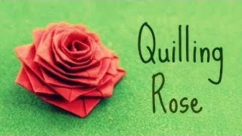 How to make a rose with a paper stripe (Quilling Rose)