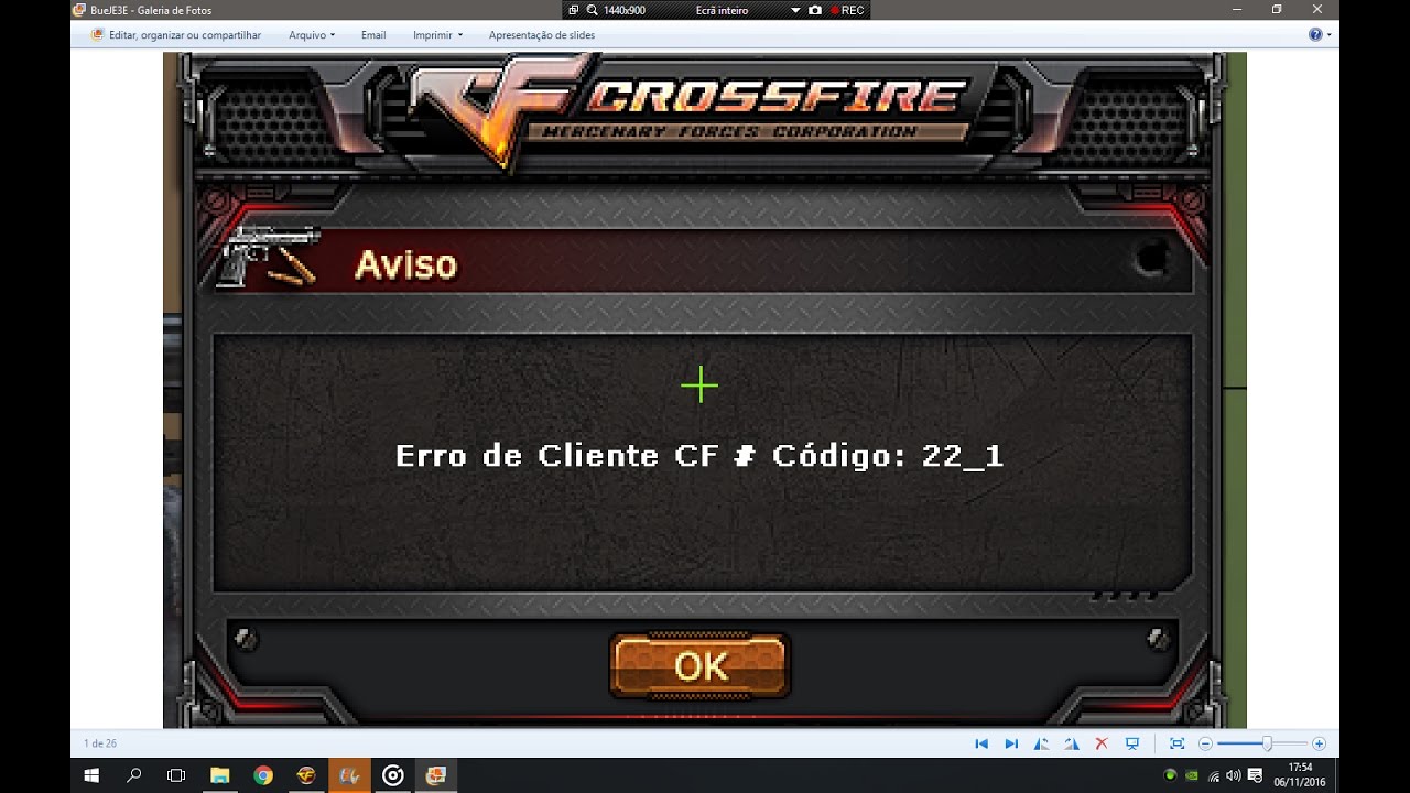 Tutorial Crossfire Erro no cliente