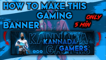Make this Professional Gaming Banner on Android ||💥💥