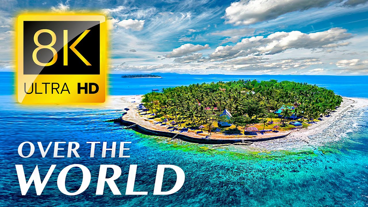 FLYING OVER THE WORLD 8K VIDEO ULTRA HD