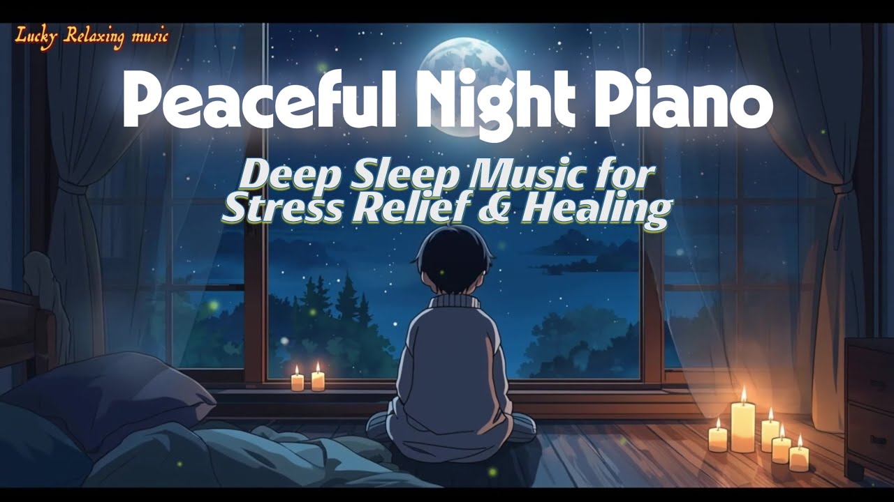 Peaceful Night Piano 🌙 Deep Sleep Music for Stress Relief & Healing ...