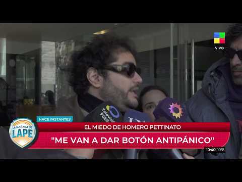 HOMERO PETTINATO SOBRE LA AMENAZA QUE RECIBIÓ: "Me van a dar botón antipánico"
