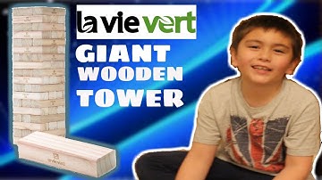 Wooden Tumbling Tower Game  |  Giant Jenga Challenge