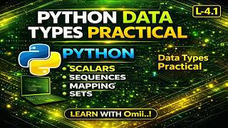 Python Data Types Practical 🔥 | Mutable vs Immutable | List, Tuple, Dict, Set | Python L-4.1
