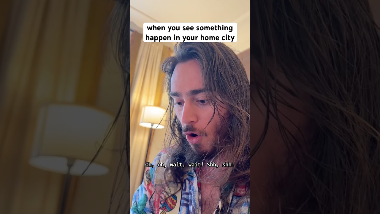 when you hear something happen in your home city #shorts #comedy #funny