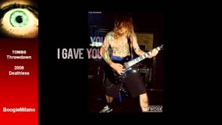 Throwdown Tombs with lyrics on screen