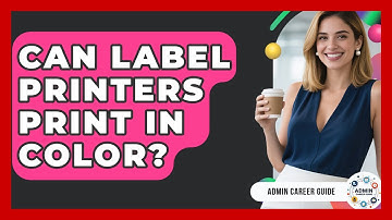 Can Label Printers Print In Color? - Admin Career Guide