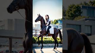 [4K Ai Art] Girl Friend Lookbook, 승마 Practicing Horseback Riding