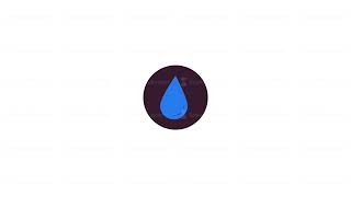 Water management line 2D icon animation