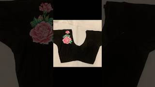 Customized handpainted blouse🌹Comment for details #trending #viral #handpainted #viralvideo