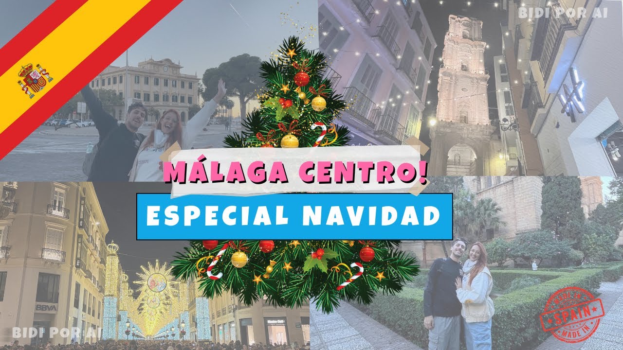 Primeiro Natal em Málaga, vem conhecer o centro com a gente!
