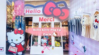 PARIS VLOG: HELLO KITTY POP UP PARIS, SONNY ANGELS STORE TOUR, CAFE HOPPING AESTHETIC MATCHA CAFE screenshot 1